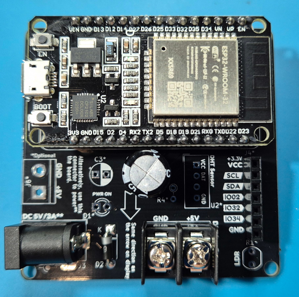 Picture of the PCB soldered Front
